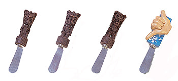 Butter Spreader Set of 4 - Tiki and Shaka | #30610 Butter Spreader Set of 4 - Tiki and Shaka | #30610